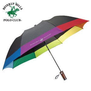 폴로 2단 뽄지 무지개 보다 자동 우산